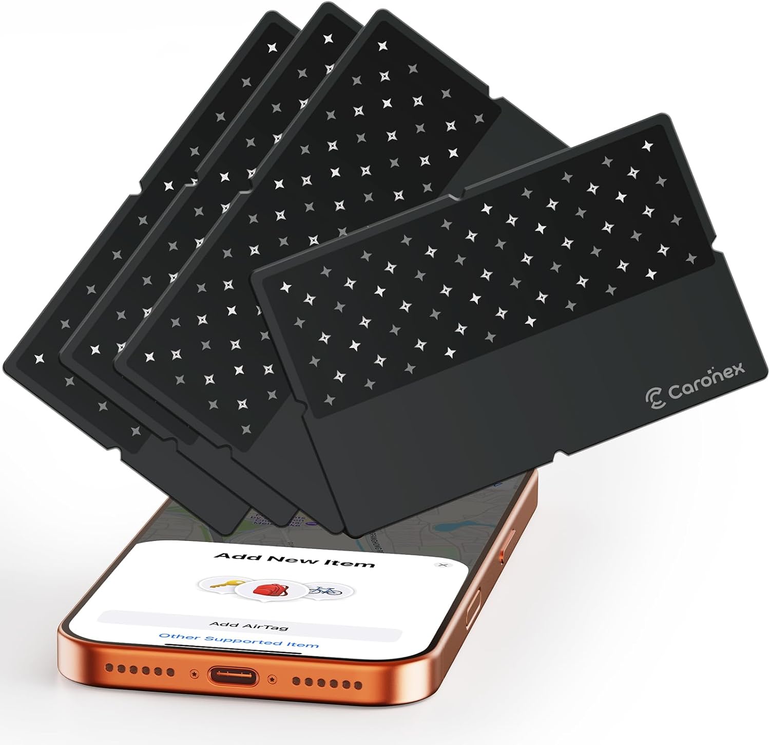 Apple AirTag Card[Apple MFi Certified] Wallet Tracker Card for Apple Find My, 5-10 Years Battery, IP68 Waterproof Item Finder for Wallet, Bag, Luggage(4 Pack)