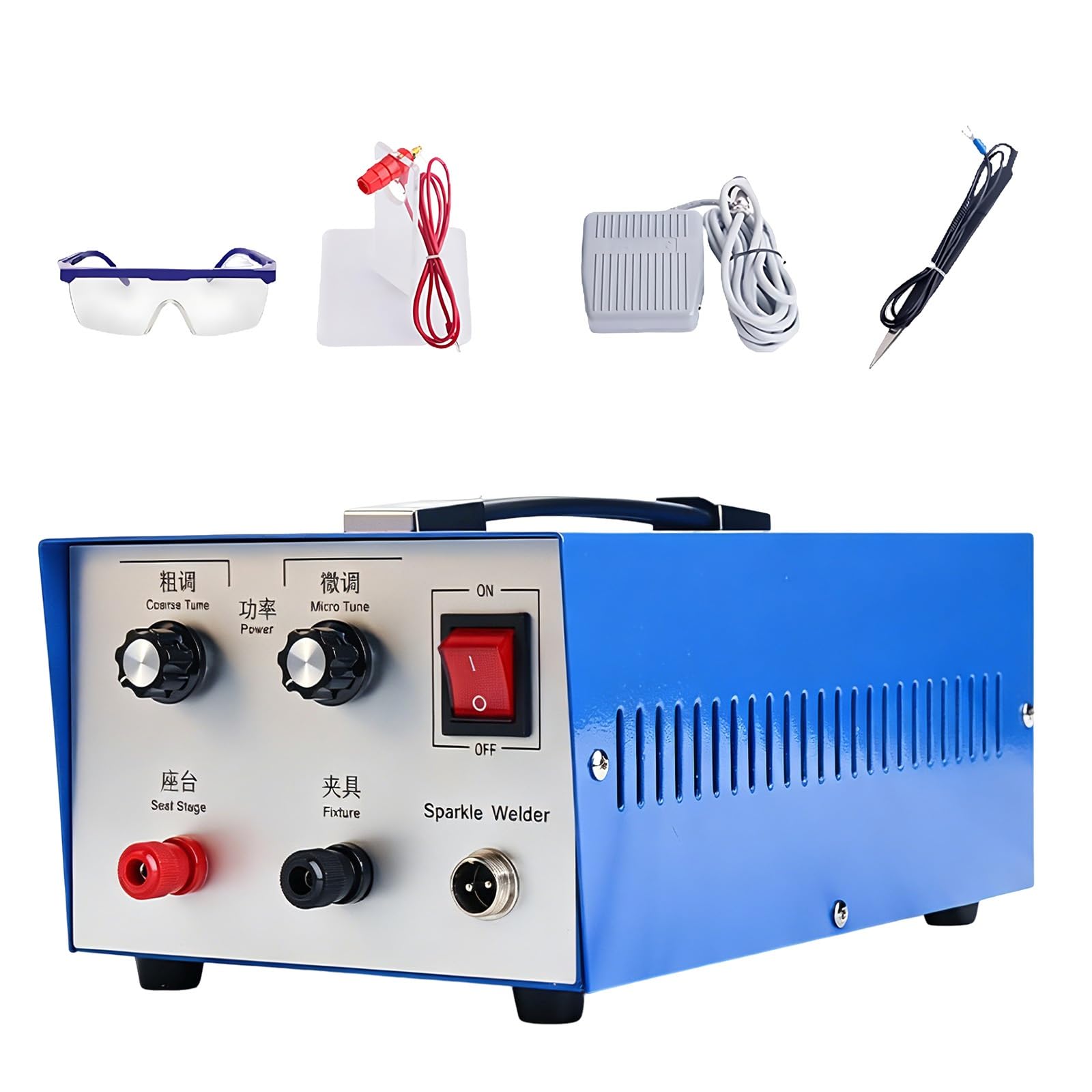 Durablesta One Color 30A Pulse Sparkle Spot Welder, High-Precision Jewelry Welding Machine For Permanent Jewelry Business, Seamless Solder Joint For Gold Silver, Efficient Cooling System