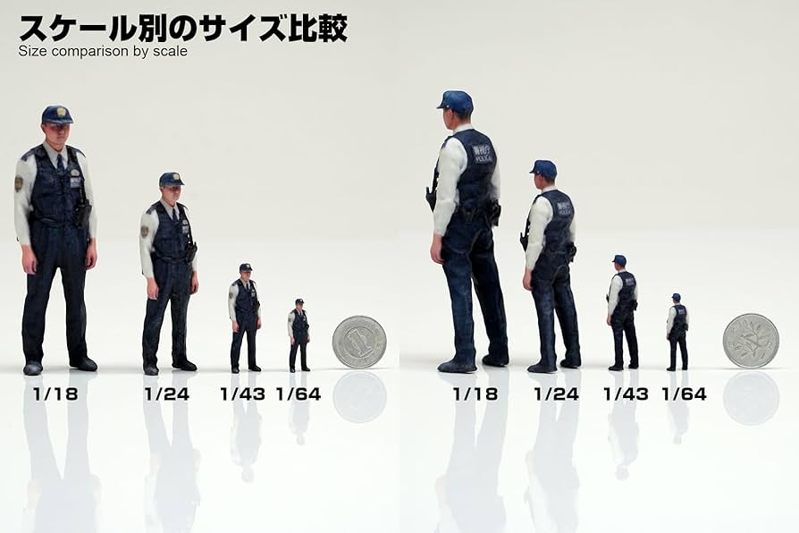 Amazon.co.jp: 1/64 高精細彩色済フィギュア3体セット 警視庁001