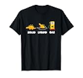 The States Of A Dinosaur Shirt Gas Liquid Solid Science Gift T-Shirt