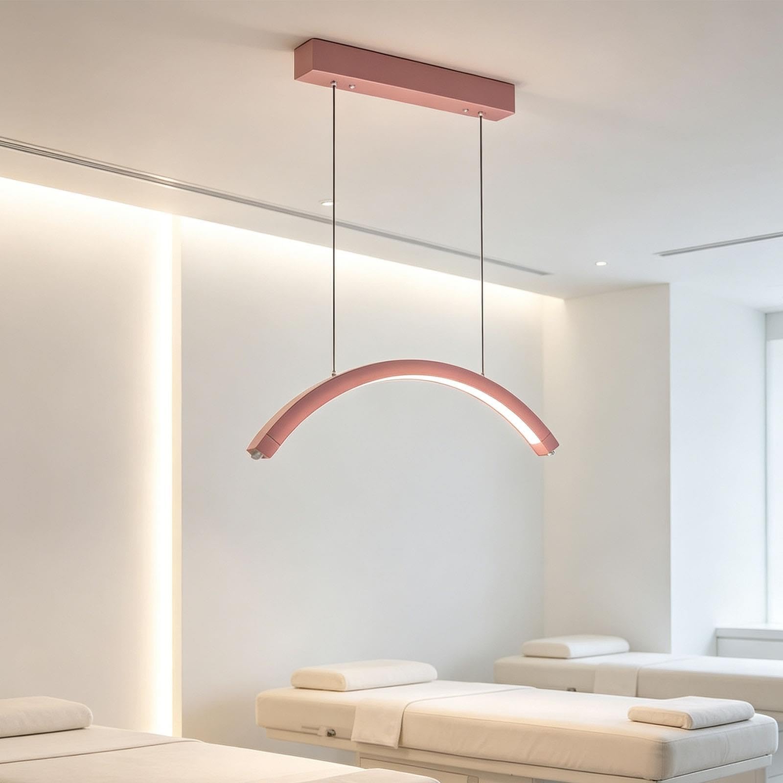 Lampada a sospensione a LED moderna, lampada estetica delicata sugli occhi