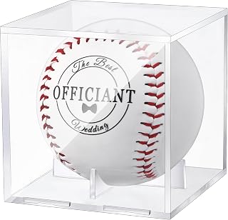 Wedding Officiant Baseball with Display Case Officiant Gift Set The Best Wedding Officiant Baseball Officiant Proposal Gifts for Wedding Officiant Pastor Minister