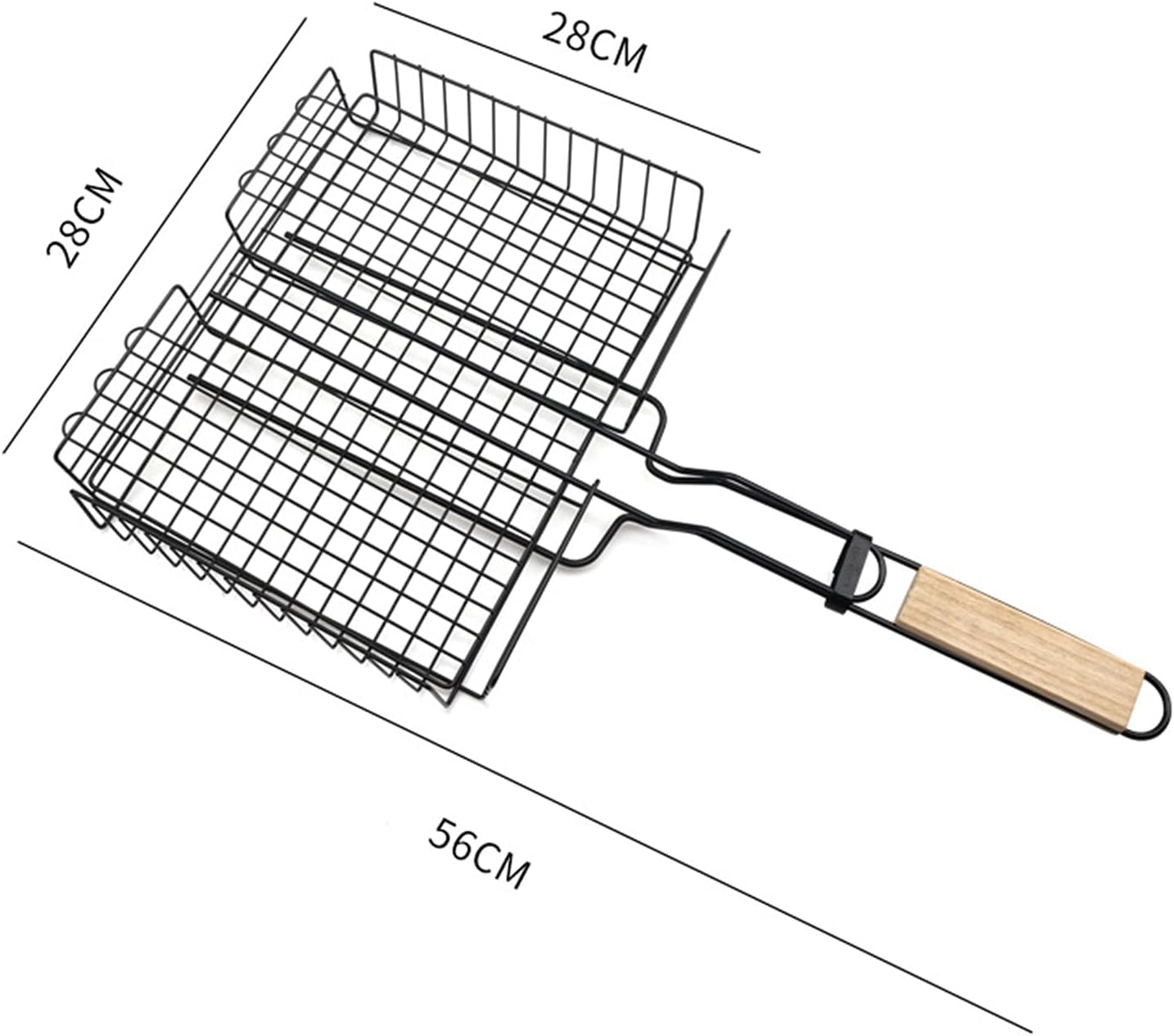 Grill Basket Outdoor Grill Net Portable Grill Tool for Grilling Fish Vegetable Steak