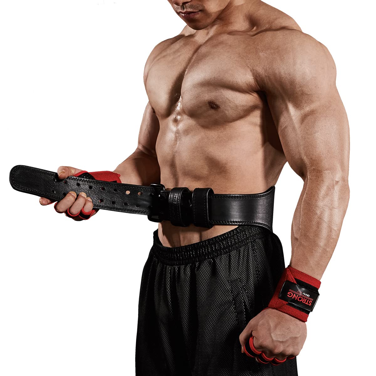 Gewichthebergürtel aus echtem Leder für Männer und Frauen – Workout-Gürtel für Powerlifting, Kniebeugen, Kreuzheben und mehr