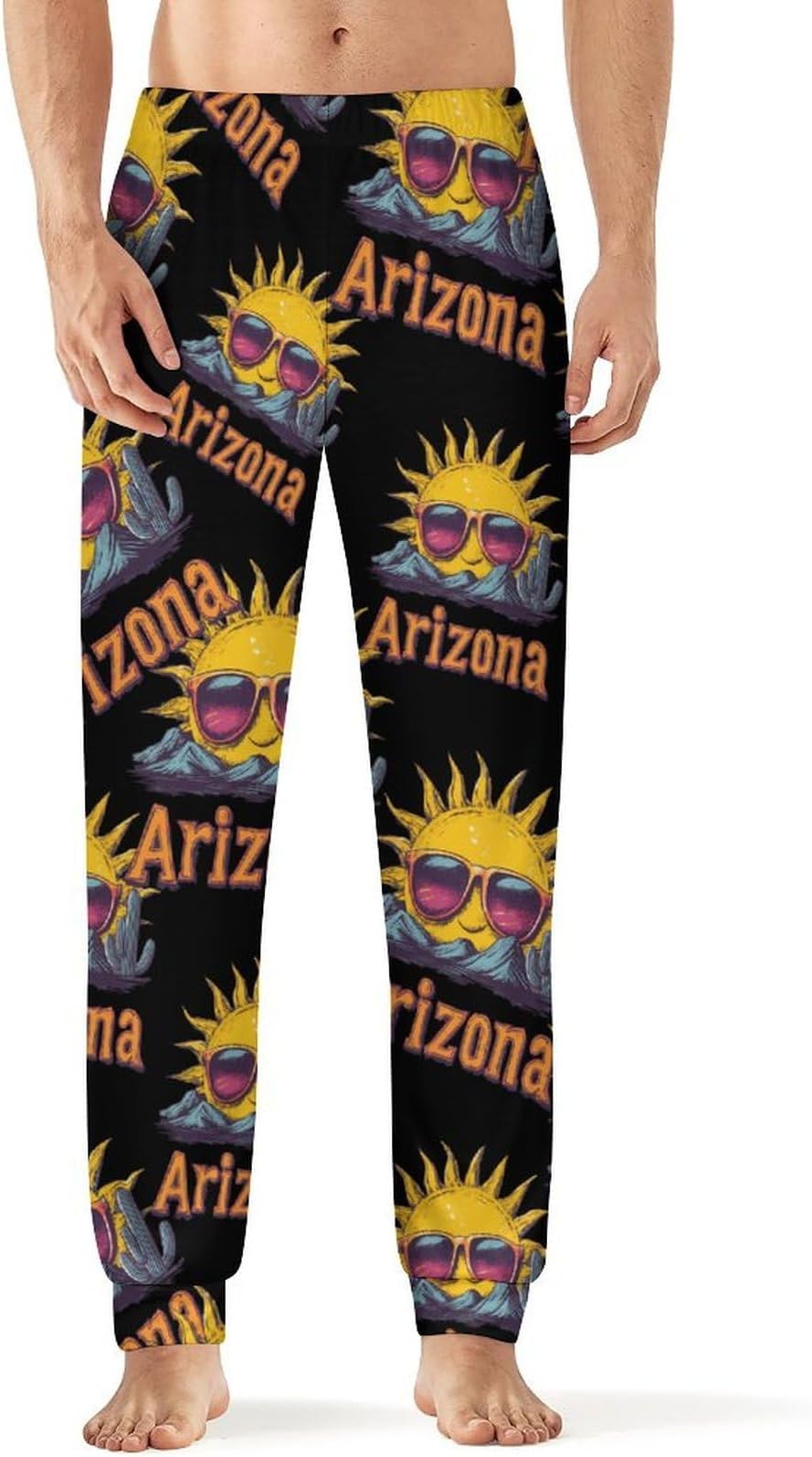 Arizona Cactus Sun Soft Mens Pyjama Bottoms Fashion Lounge Pants Sleep Pjs Trousers