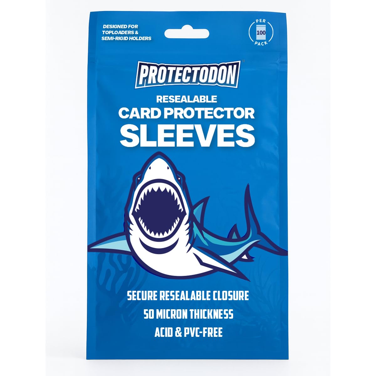 Protectodon Resealable Card Protector Sleeves (Team Bags) 100pcs, Crystal Clear - Image 2