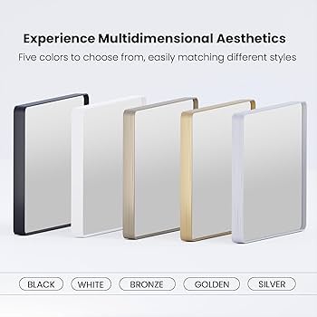 BRUNT AWAY ブラック　type-2 Mサイズ Amazon.com: JISOSO Black Bathroom Mirror 40X36 Inch, Black