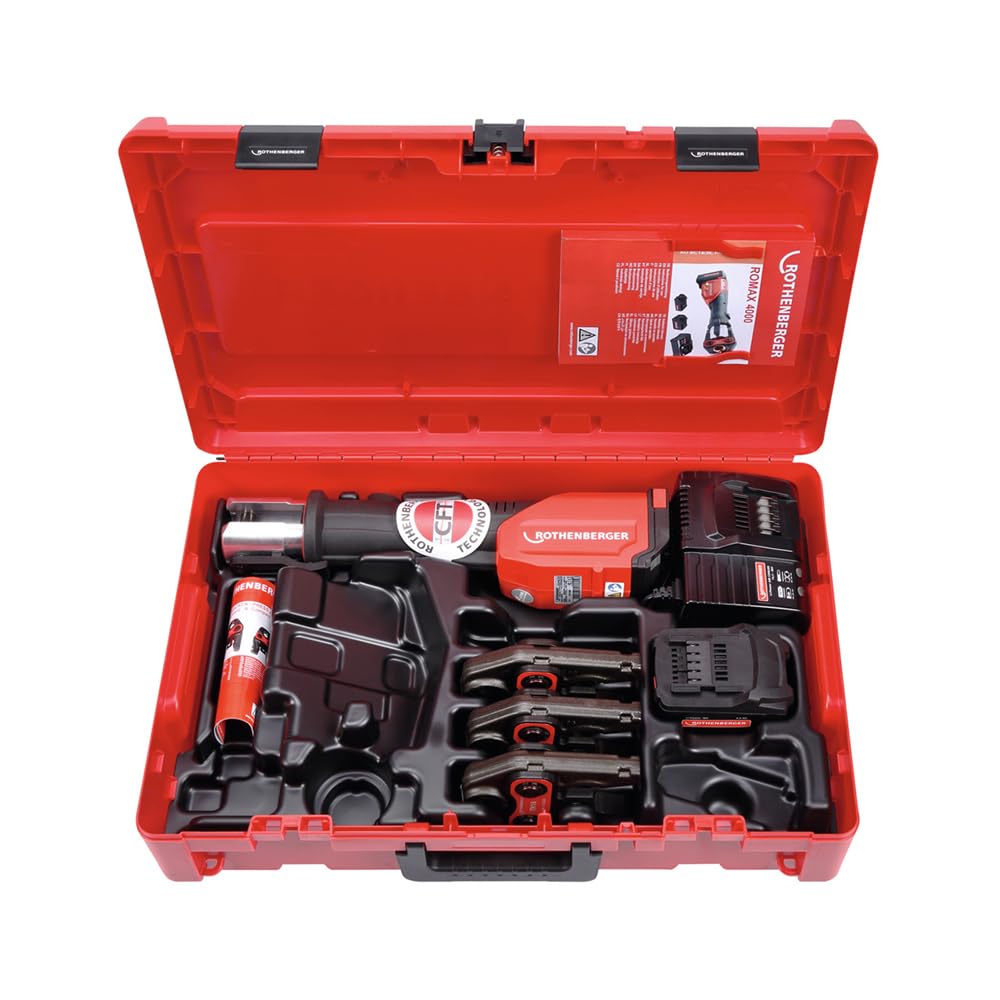 Rothenberger Romax 4000 pressing tool with battery