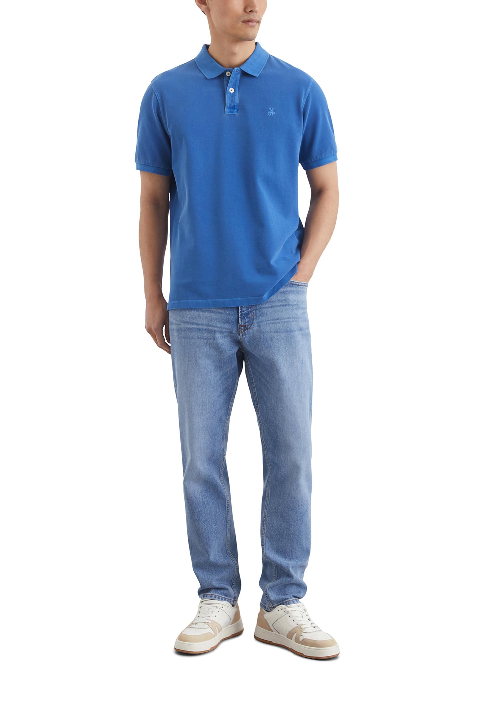 Marc O'Polo Herren Kurzarm-Poloshirt aus Bio-Baumwolle Regular Fit