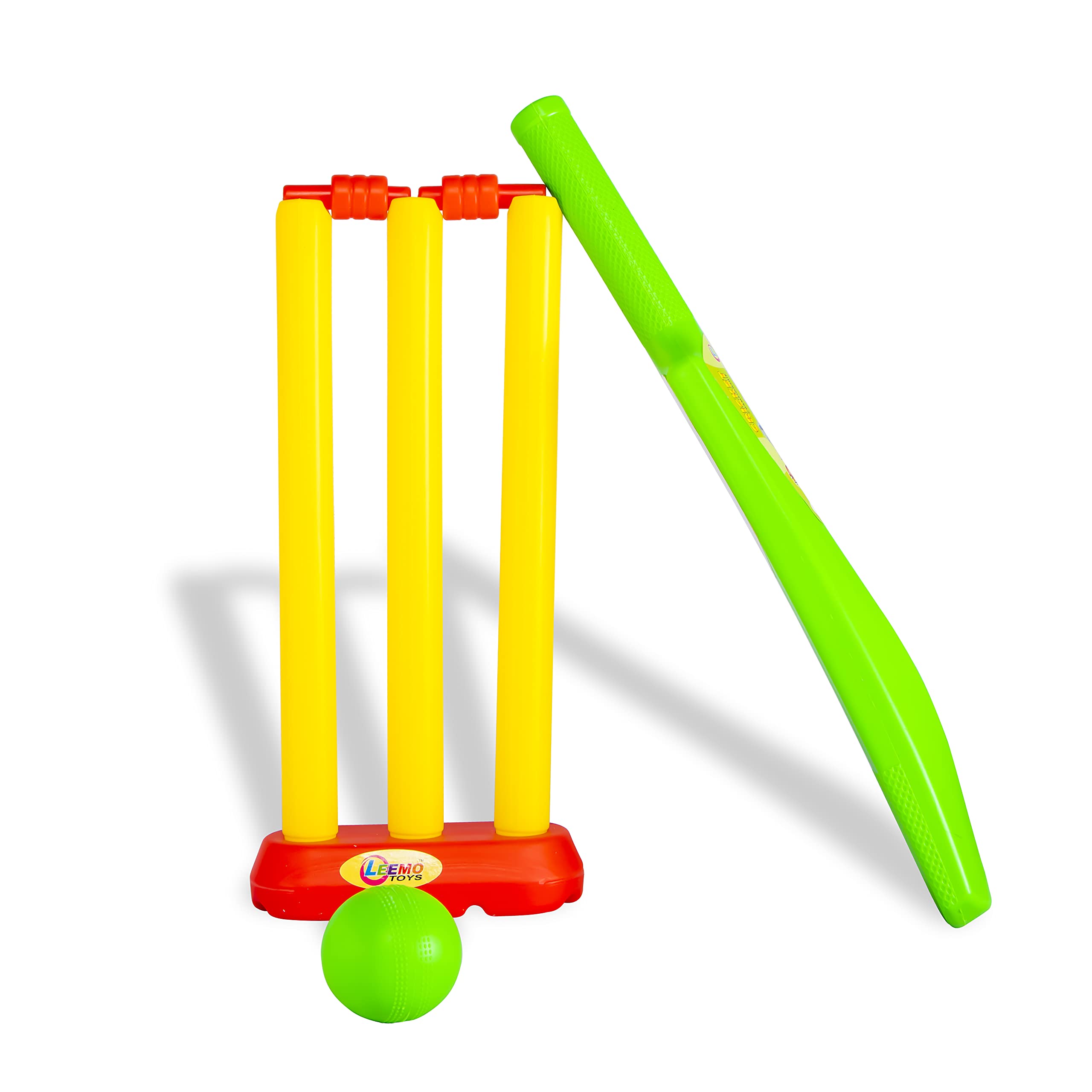 Alokik Enterprise Cricket Set for Kids Include 3 Plastic Stump,1 Plastic Bat,1 Plastic Ball (Green Color)-image-8