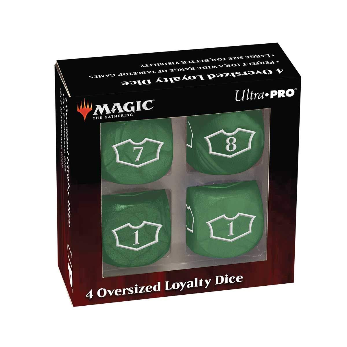 Ultra Pro deluxe 22mm wald loyalty dice set mit 7-12 für magic: the gathering