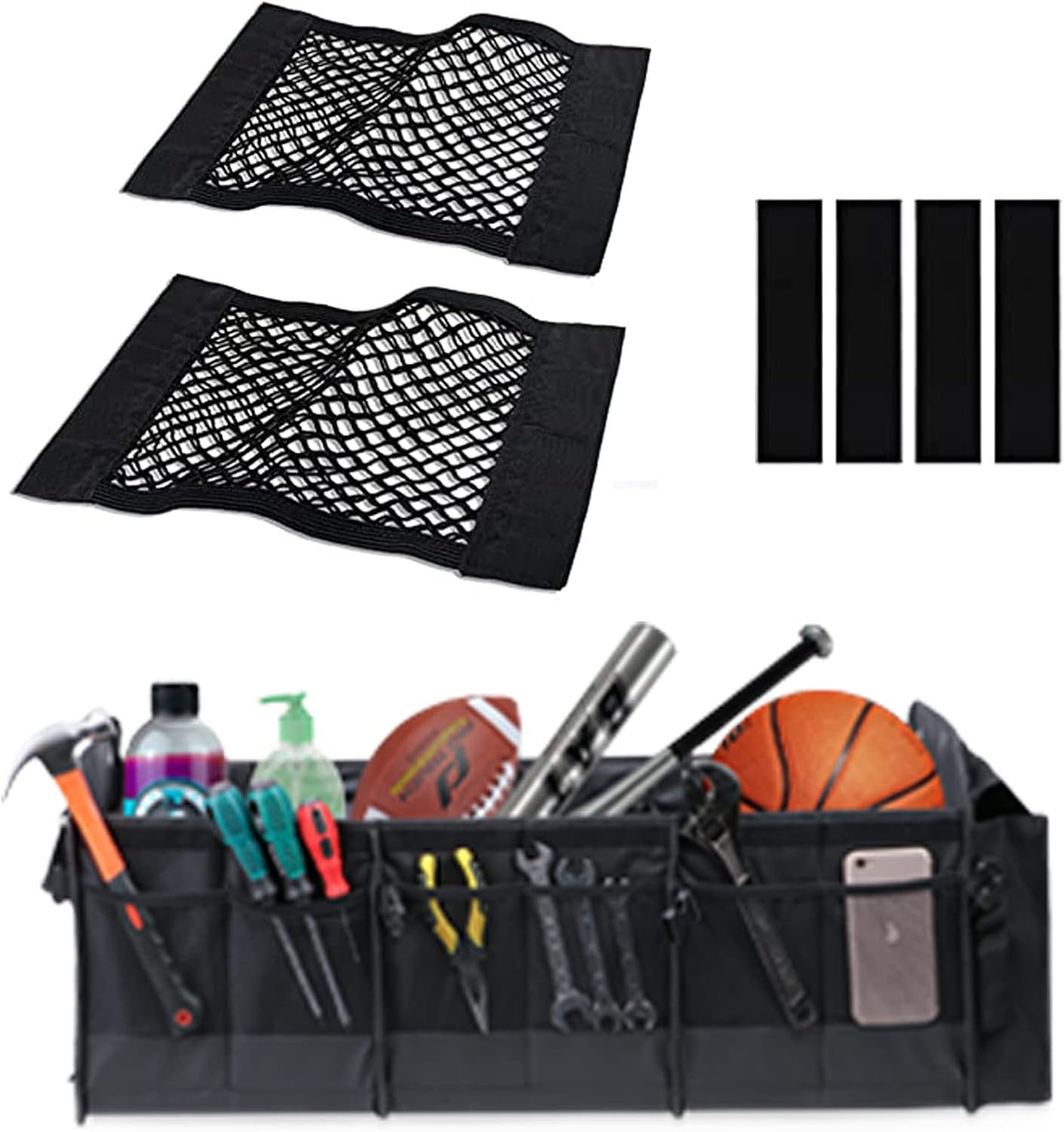 Universal Mesh Cargo Net, Large Trunk Organizer with