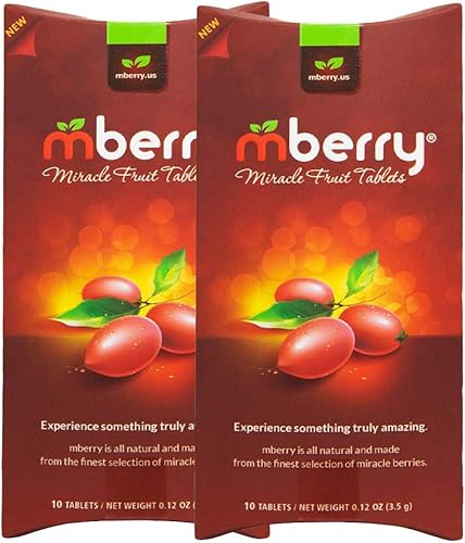 mberry, pastillas Miracle Fruit, 10 unidades (paquete por 2)