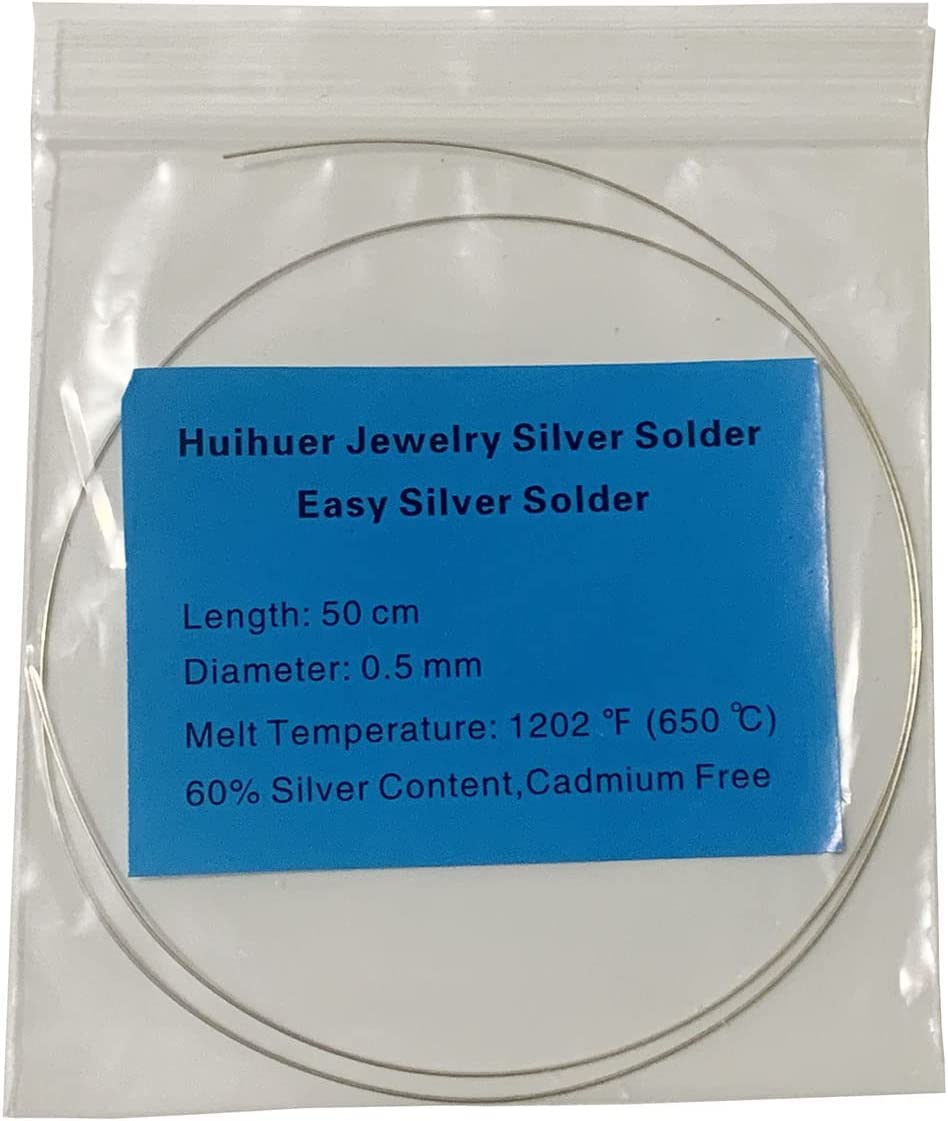 3Packs (50cmx3) 60% Silver Content Silver Solder Soldering Wire Easy Temperature Professional for Jewelry Welding Making Tool