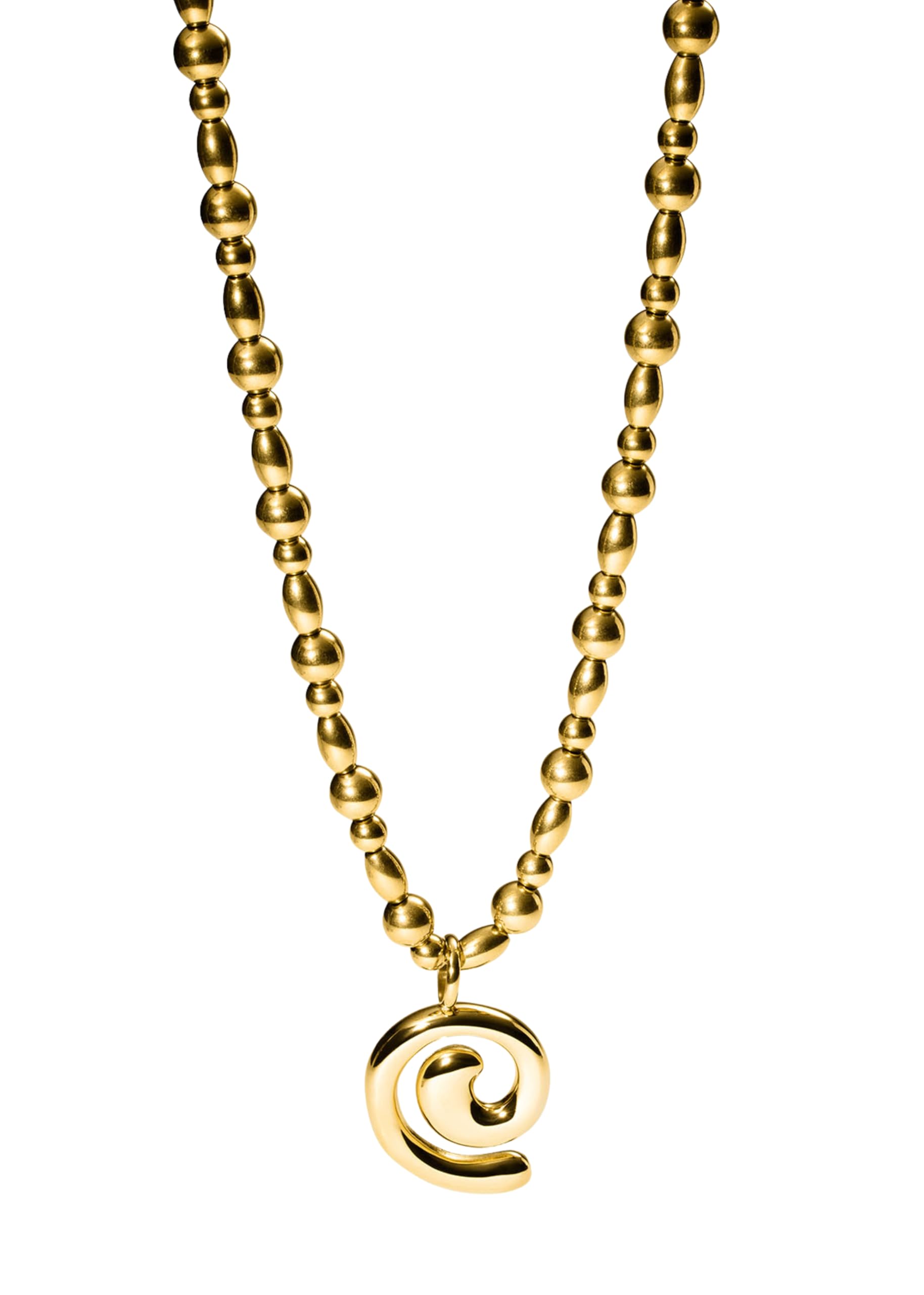 Purelei Swirl Kette – Statement Halskette Damen – Edelstahl 14K vergoldet/Roségold/Silber – Spiralanhänger abnehmbar – 40–45 cm verstellbar – Symbol Lebensreise