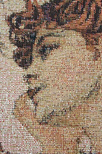 Miniatura 2 de Mucha Soir - Tapiz belga para colgar en la pared, 28 x 76 pulgadas, algodónviscosapoliéster por Alphonse Mucha