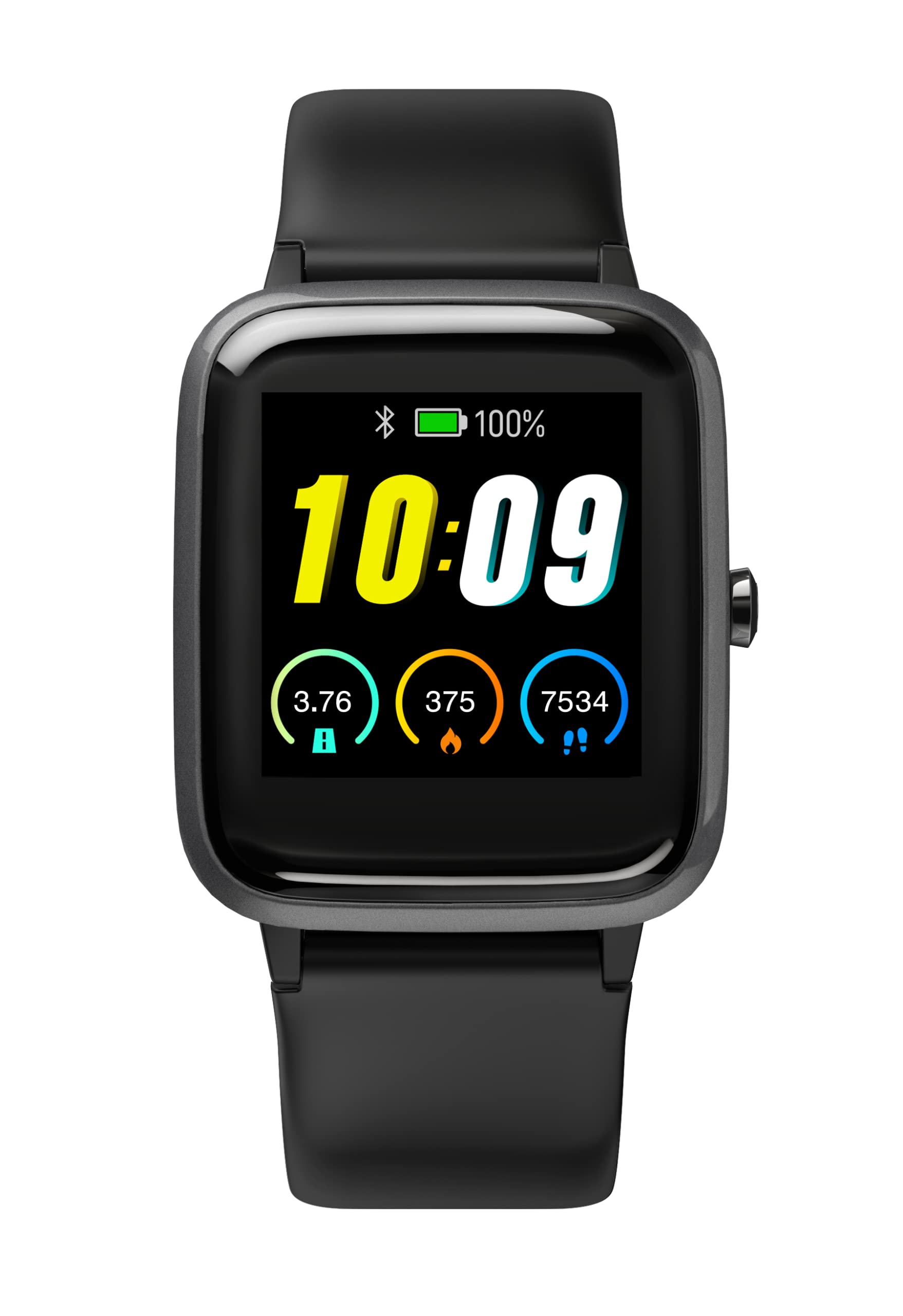 iConnect Active+ Unisex 45mm by Timex Smartwatch, Fitness Tracker, Heart Rate, Step Counter, Stress Monitor, SpO2 Blood Oxygen, Notifications, IP68 Water Resistant, Touch Screen, iPhone and Android Compatible