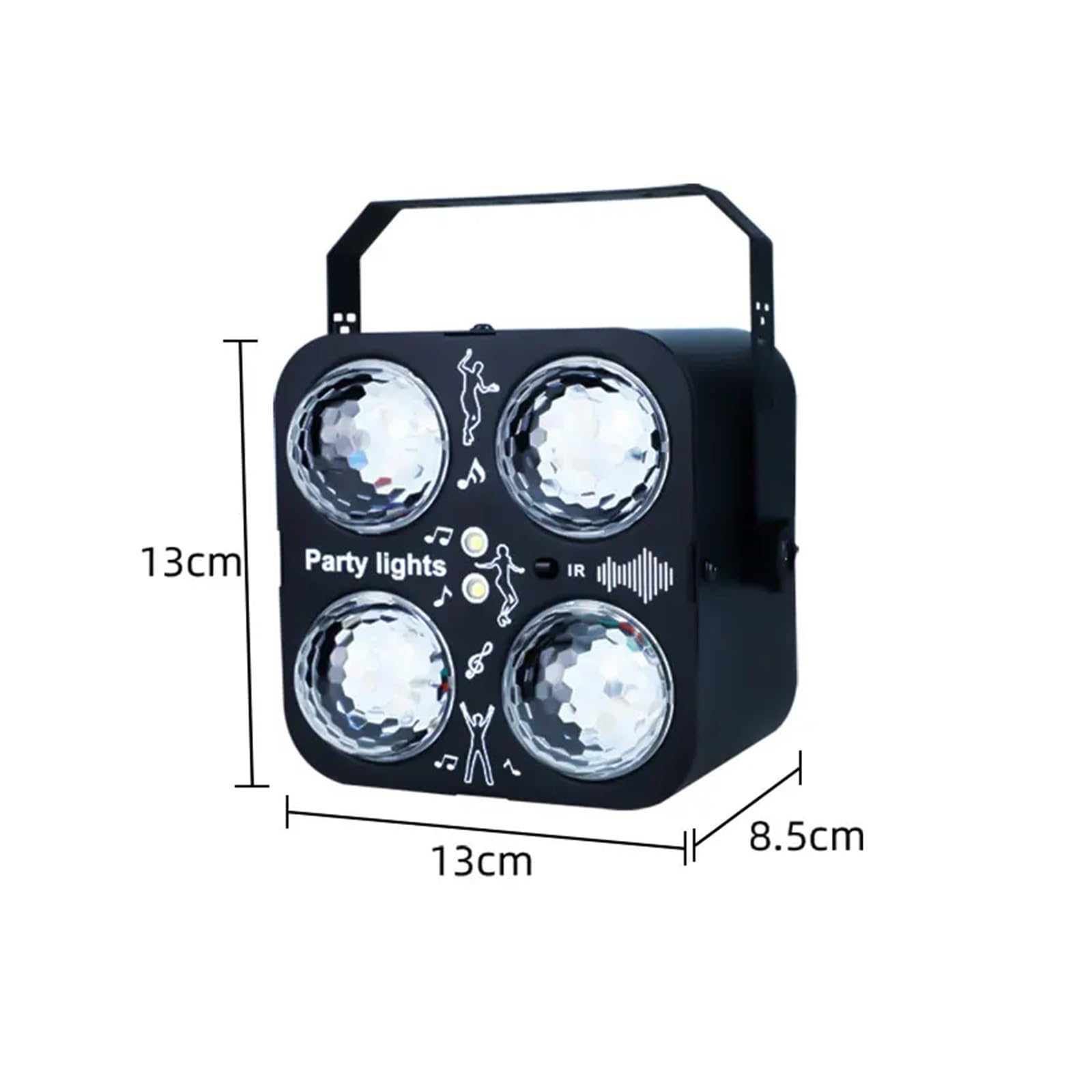 Oświetlenie LED RGB, RGB LED Disco Light Obrotowy DJ Ball Strobe Party Club Show Lamp Z em Kontroli Dźwięku Magiczny Taniec Samochód Prezent