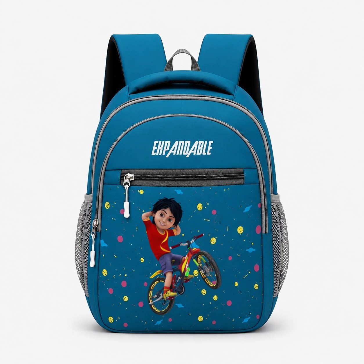Shiva Cartoon Kids School Bag - Blue Space Theme Backpack for Boys & Girls, Classes 1-5 | Durable, Lightweight, Water-Resistant Nursery & Primary School Bag with Padded Straps-image-45