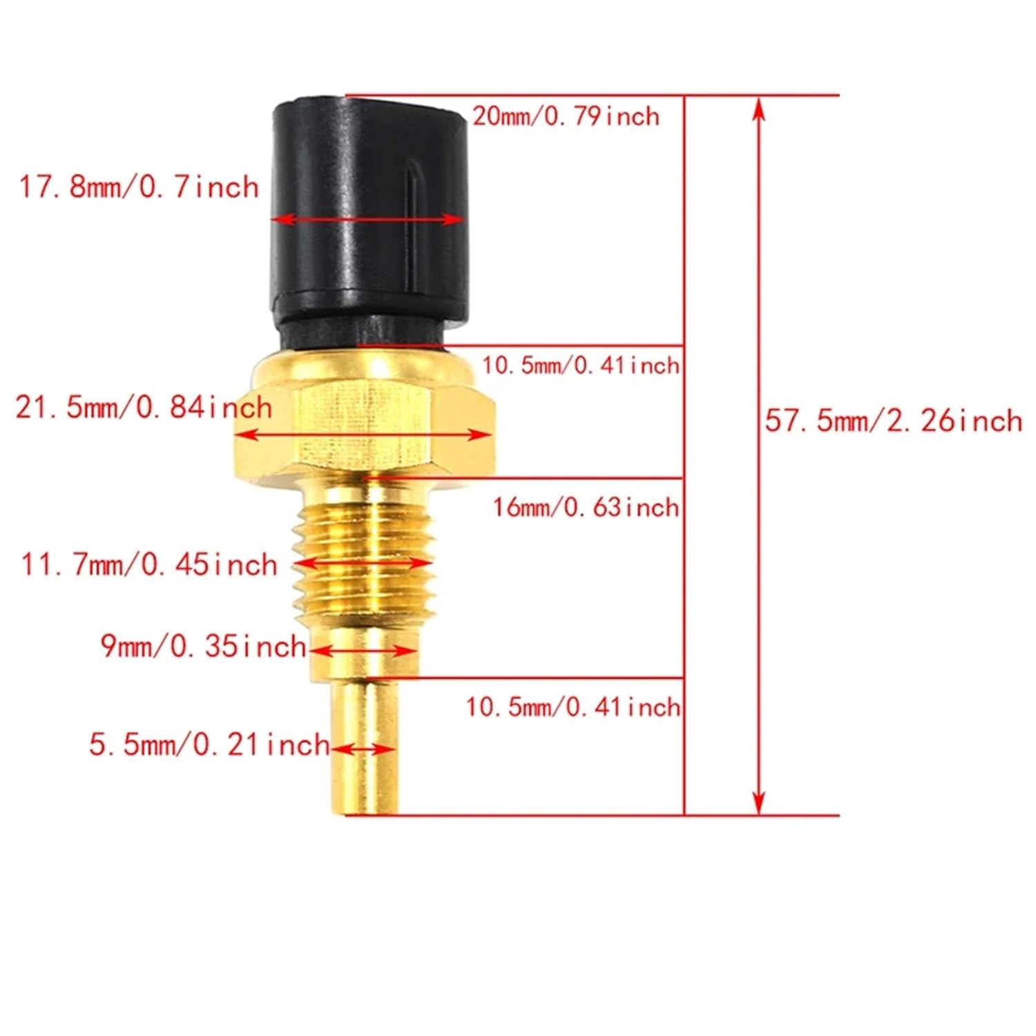 Motorcycle Part Radiator Water Temperature Sensor For 4-Stroke 660