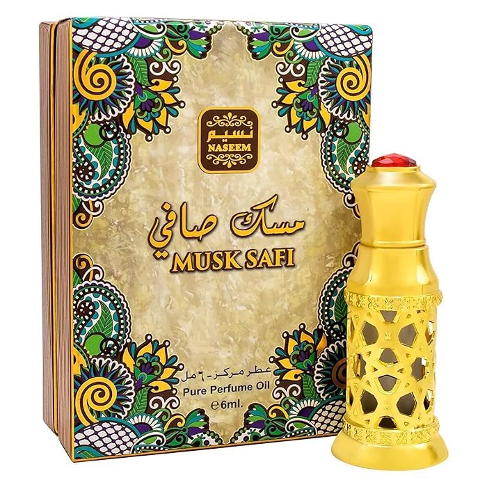 Naseem Ward Safi Concentrated Perfume Oil Alcohol Free - Long Lasting Arabian Fragrance Oil For Men & Women, 6ml