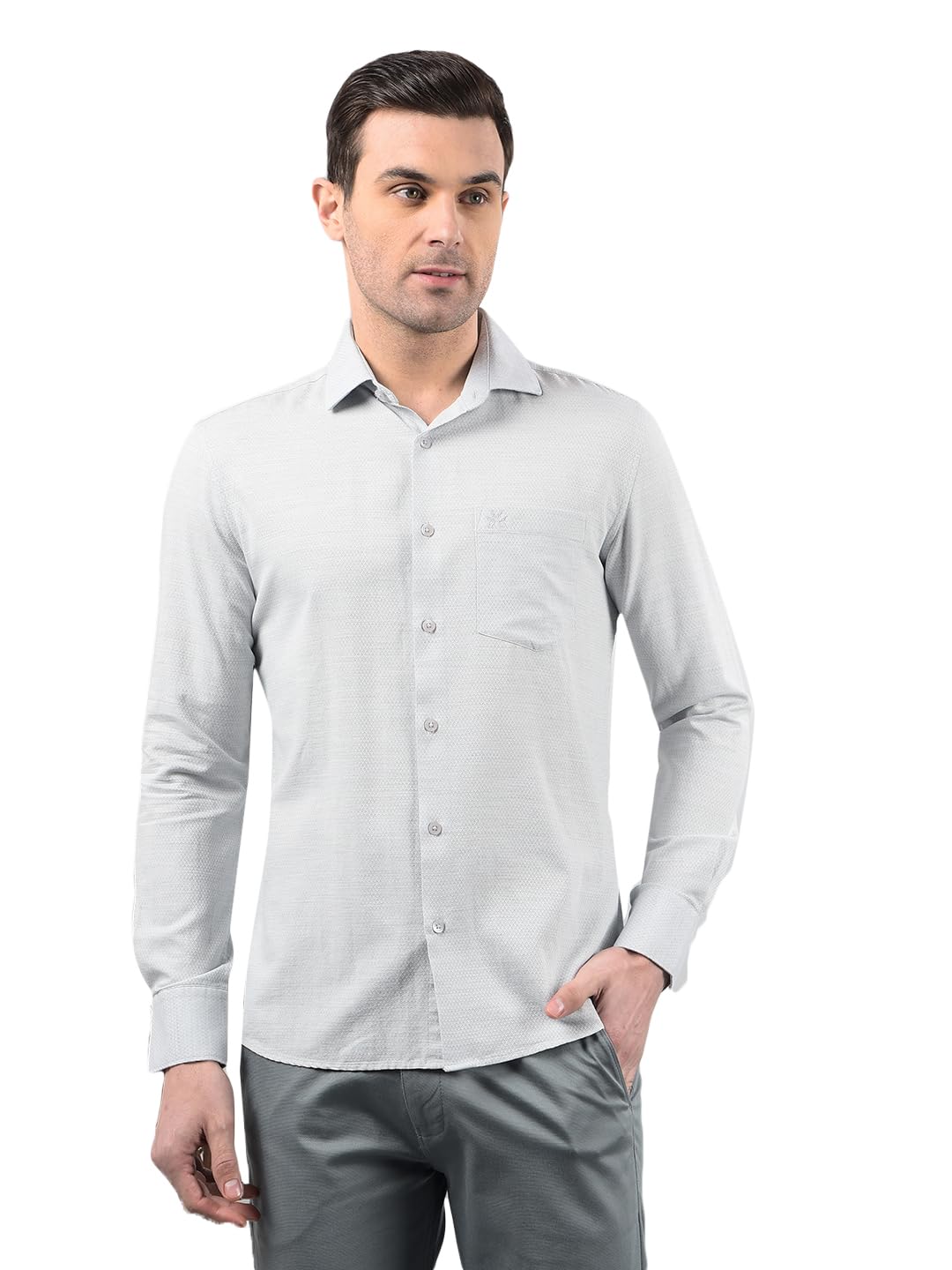Crimsoune Club Men's Grey Printed Shirt-picture-37