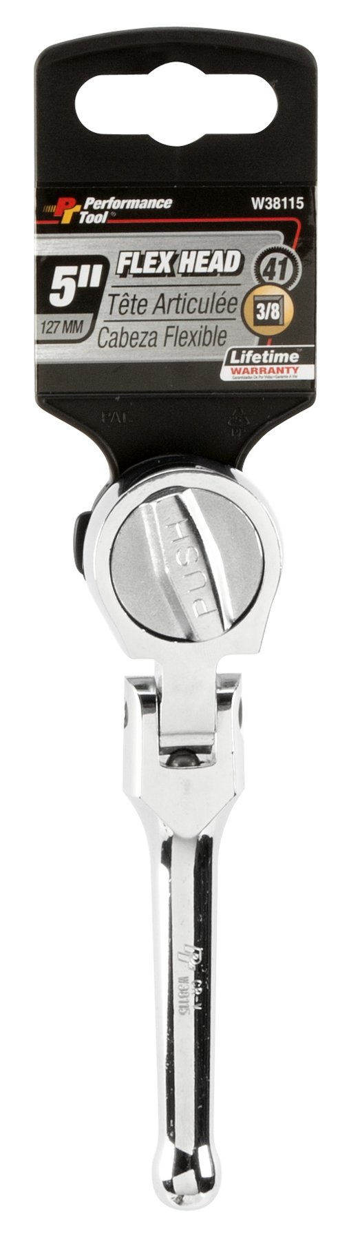 PERFORMANCE TOOLW38115 3/8-Inch Drive Round Quick Release Flex Ratchet
