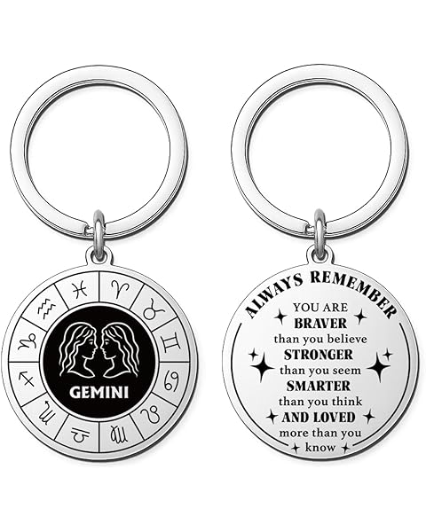 Zodiac Gifts for Men Women -12 Constellation Keychains for Astrology Lovers, Scorpi...
