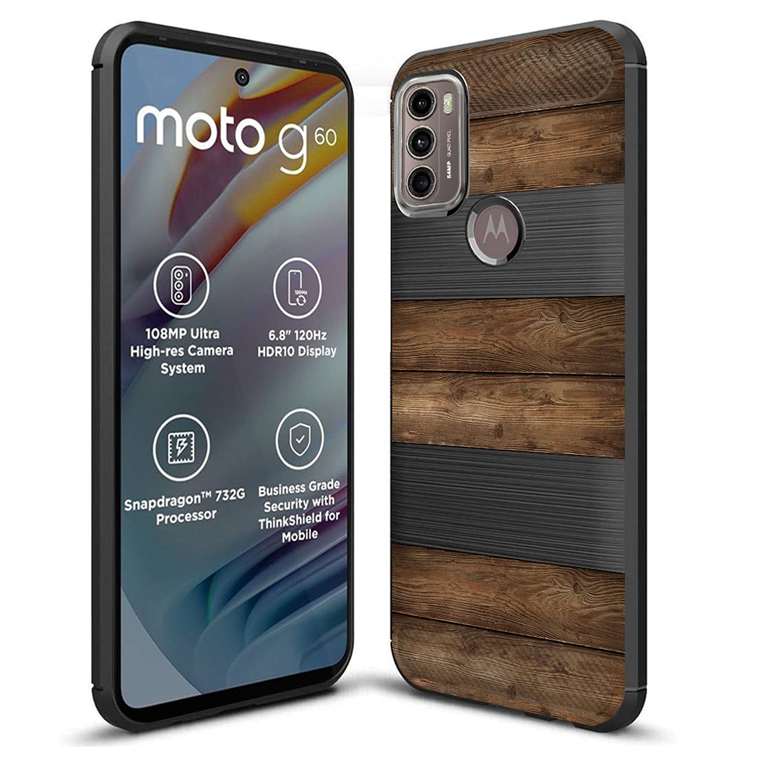 Fashionury Designer Rubberized Back Cover Case for Motorola G40 Fusion/Motorola G60 HB010 (Multicolour) (B0969Z7H4X) Amazon Price History, Amazon Price Tracker
