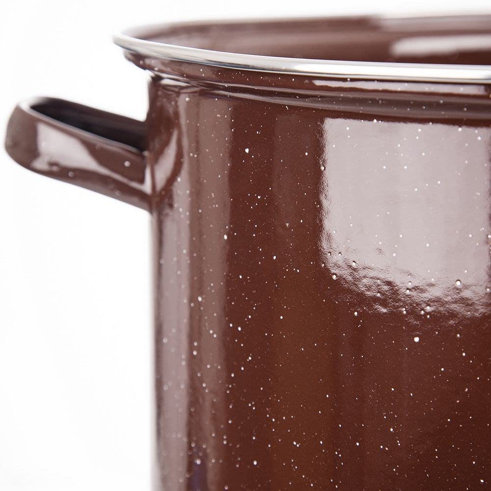 Orion group - Olla esmaltada - Olla esmaltada grande - Ollas esmaltadas - Cacerola - Olla de sopa - Hierro fundido apto para lavavajillas - 32 cm - 20 L