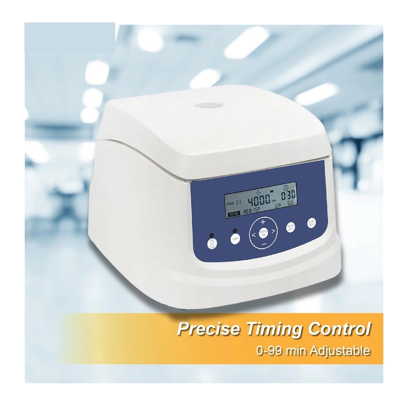 Centrífuga de mesa, Q0408E PRP Centrifuge Lab Separador De Baja Velocidad Temporizado 4000 Rpm 8x15 Ml Laboratorio Separación Sangre