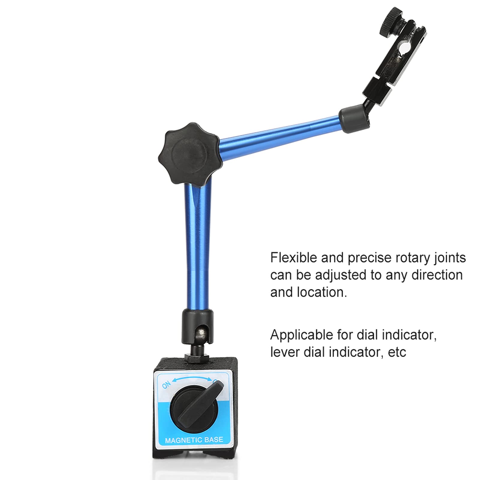 Einstellbare Präzision Starker magnetischer Ständerfußhalter Flexibel für digitale Messuhr