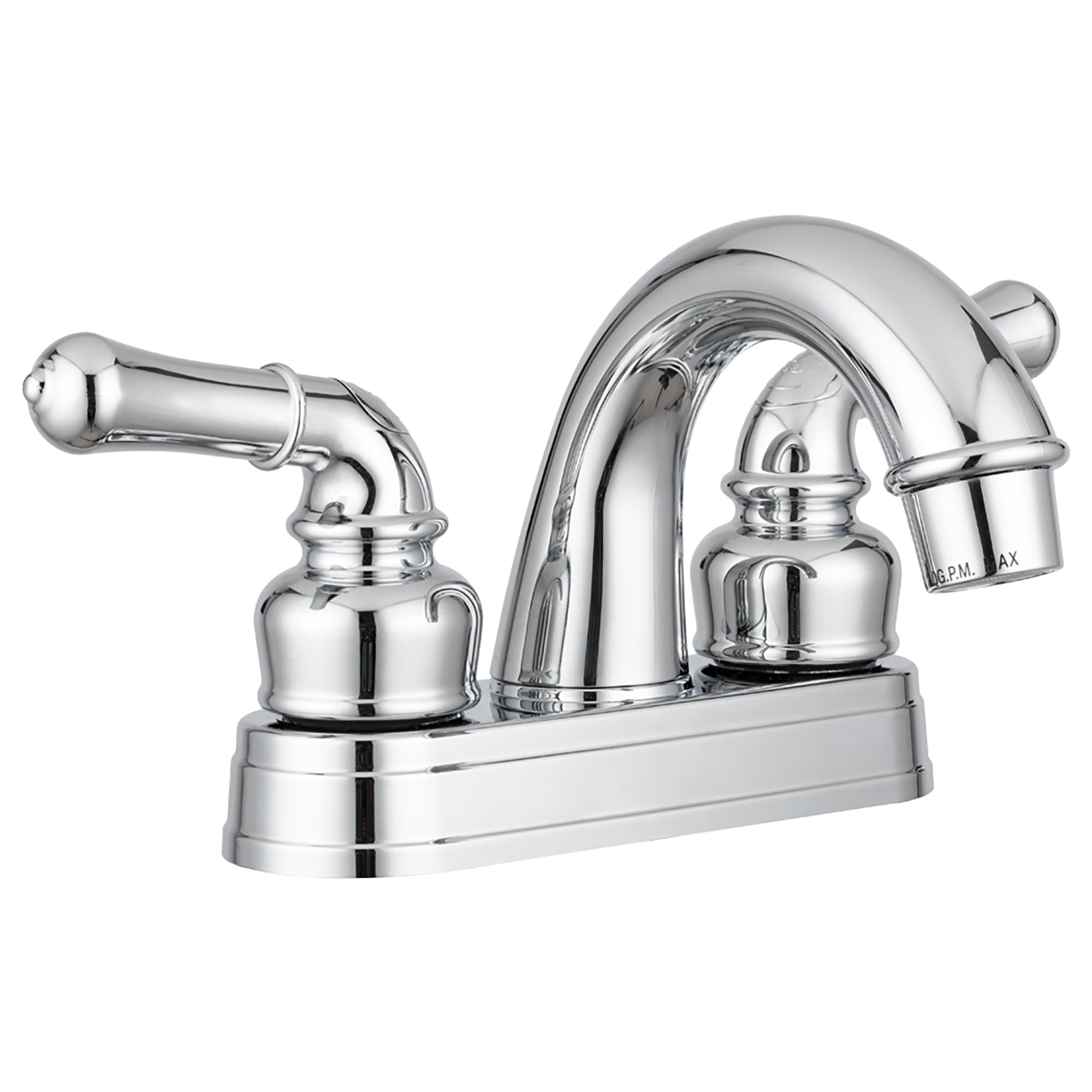 Dura Faucet DF-PL620C-CP RV Bathroom Sink Faucet - Smooth Turning 2-Lever (Chrome)