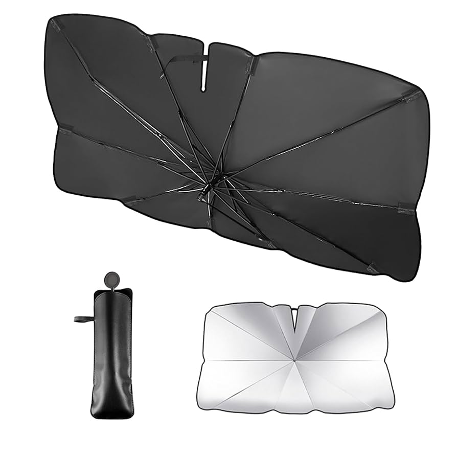 折りたたみ式サンシェード 車用 サンシェード 車 車用 傘式サンシェード 折りたたみ傘 フロント
