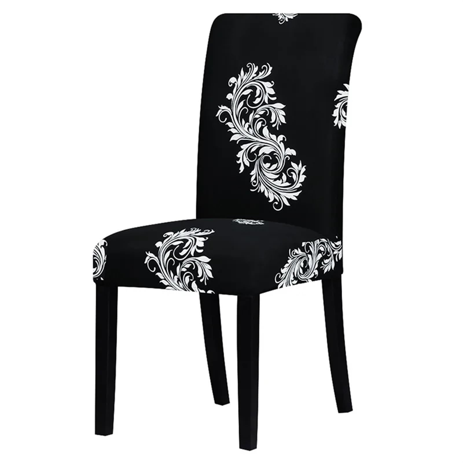 QXBFNDC Chair Covers Printed Stretch Chair Cover Elastic Seat Chair Covers Office Chair Slipcovers Restaurant Banquet Hotel Home Decoration(125870)