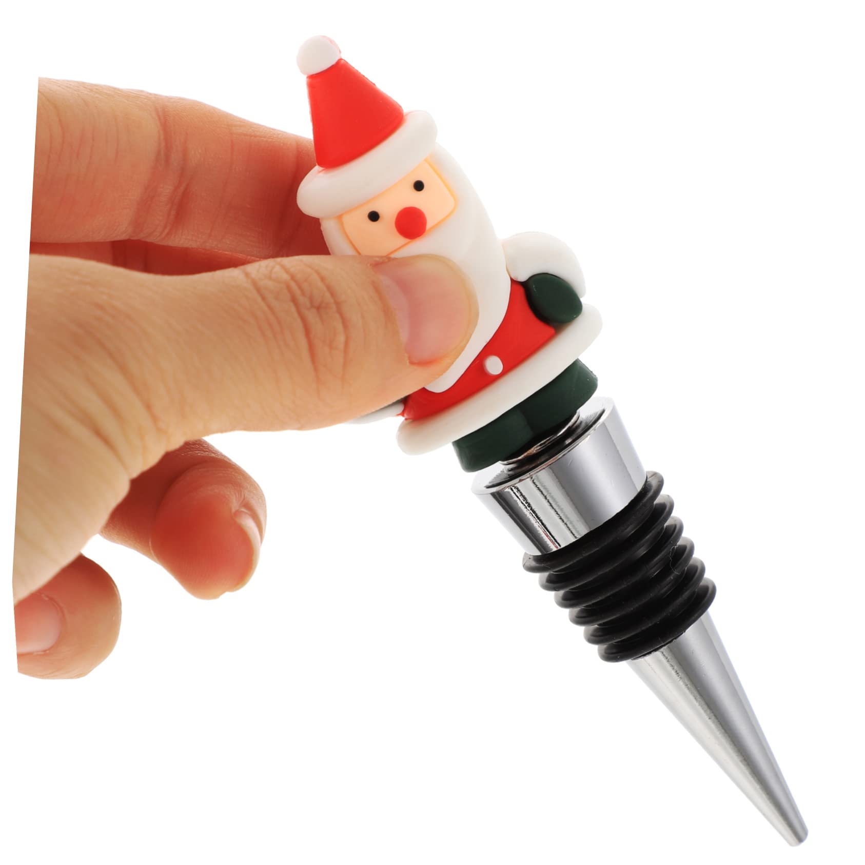 Cabilock 20 Piezas Corchos De Vino De Navidad Tapón De Sellado De Botella De Navidad Tapon De Vino Sellador De Vino Tapón De Vino De Navidad Tapón De Vino para Fiesta Material De PVC
