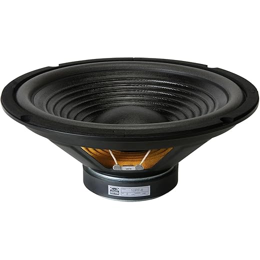 Tech-Lobby 4 Ohm 10 Inch MAX Round Subwoofer Speaker 400 Watt Home Audio Speakers, Black