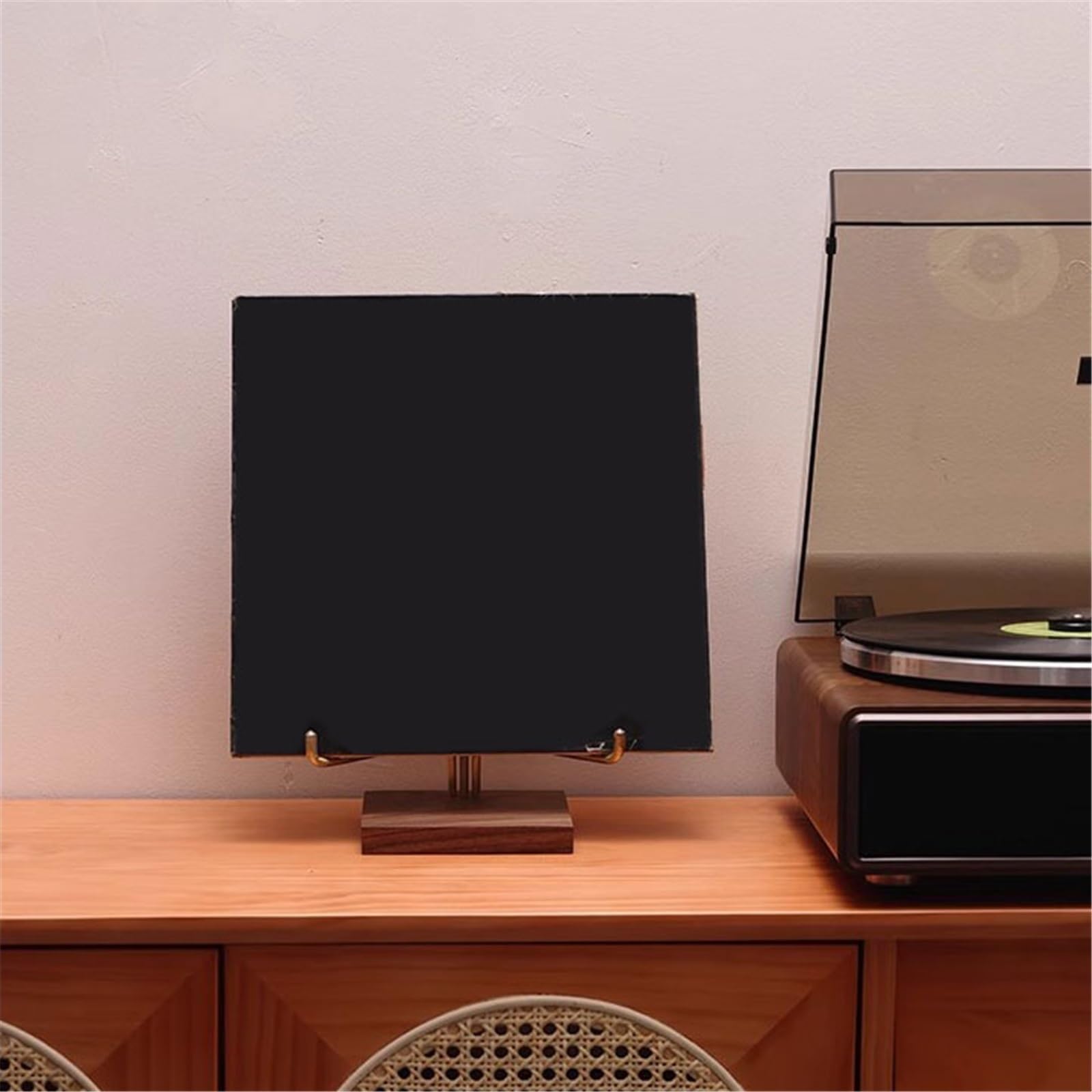Ufficio Espositore da tavolo for dischi in vinile in legno Scaffale porta dischi