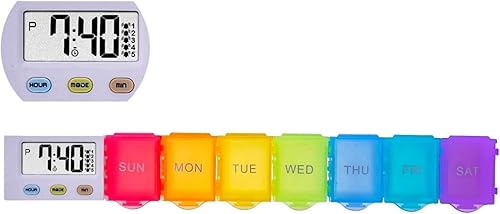 Organizador de píldoras AM PM para 7 días, diseño a prueba de humedad y compartimentos grandes para contener vitaminas, aceite de pescado, Organizador de píldoras AM PM para 7 días, diseño a prueba de humedad y compartimentos grandes para contener vitaminas, aceite de pescado,