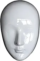 Máscaras Faciais Caseiras, Brancas, para Pintar, Ideais para Bailes de Máscaras.