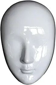 Máscaras Faciais Caseiras, Brancas, para Pintar, Ideais para Bailes de Máscaras.