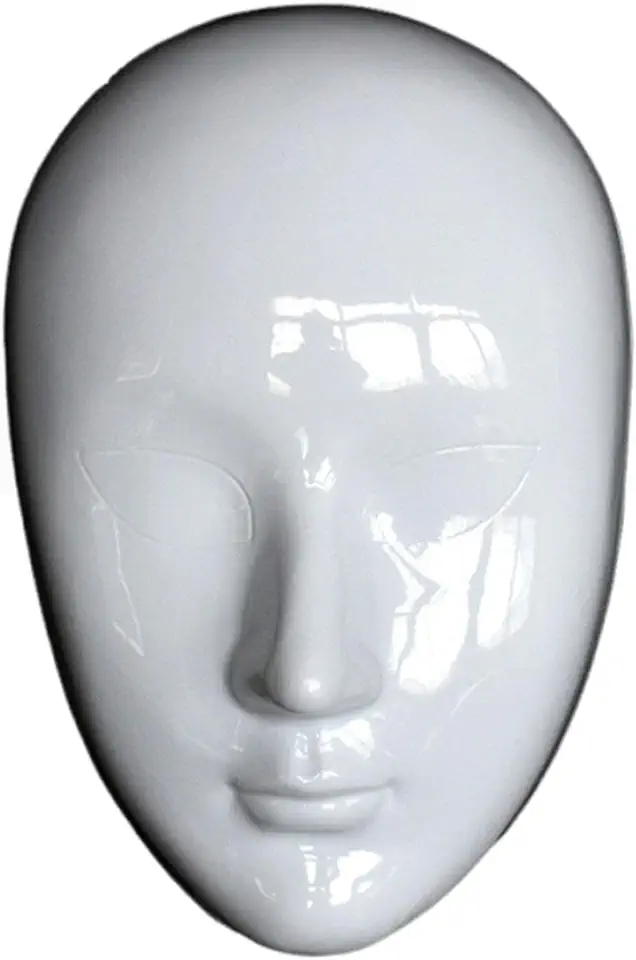 Máscaras Faciais Caseiras, Brancas, para Pintar, Ideais para Bailes de Máscaras.