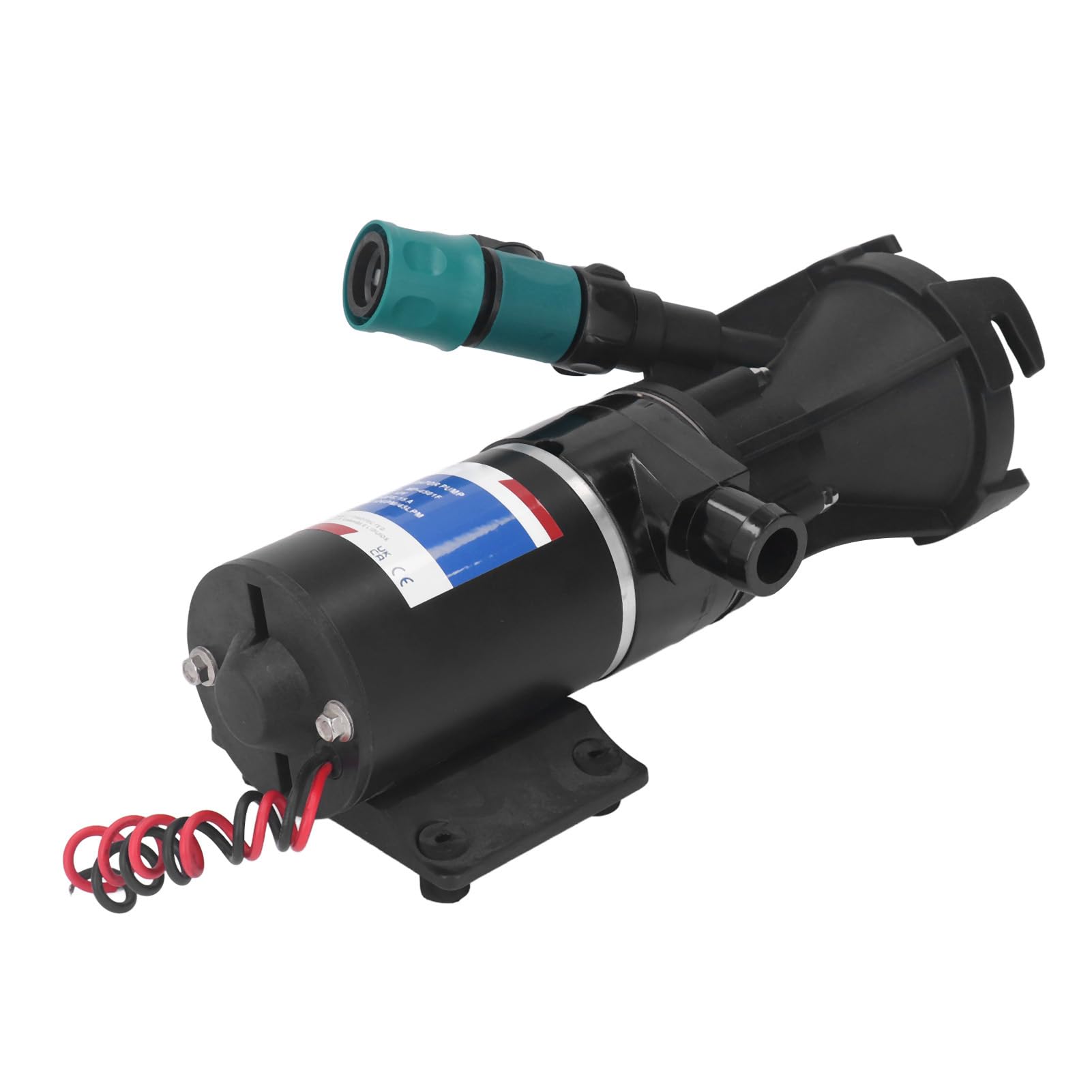 Pompa Maceratore 12V con Valvola di Scarico, Controllo 'interruttore della Pompa di Scarico delle Acque Reflue Protezione da Surriscaldamento per Barca Marina12GPM 45LPM