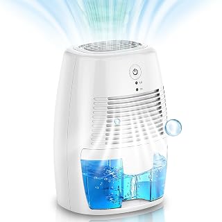 Dehumidifier, 1300 ml Room Electric Dehumidifier, Luftentfeuchter Elektrisch, Small Energy-Saving, Automatic Shut-Off, Portable, Ultra Quiet, Suitable for Bedrooms, Bathrooms and Wardrobes - Amazon product rated Grade B
