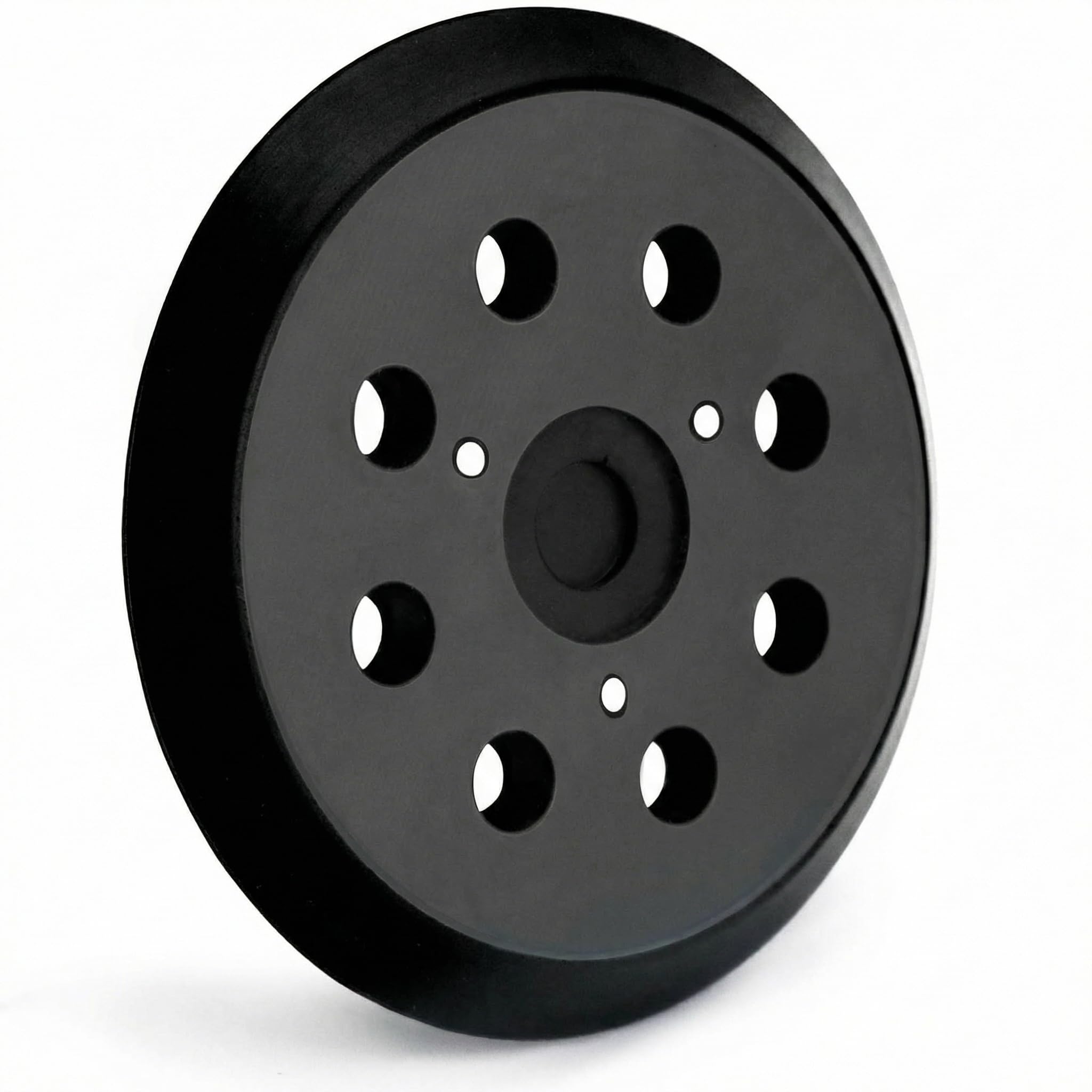 QWORK Platorello Per Smerigliatrice A 8 Fori Da 125mm, Platorello Con Gancio E Passante, Compatibile Con Makita BO5030 BO5031 BO8041 BO5041