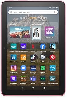 Amazon Fire HD 8 tablet, 8” HD Display, 32 GB, 30% faster processor, designed for portable entertainment, (2022 release), ...