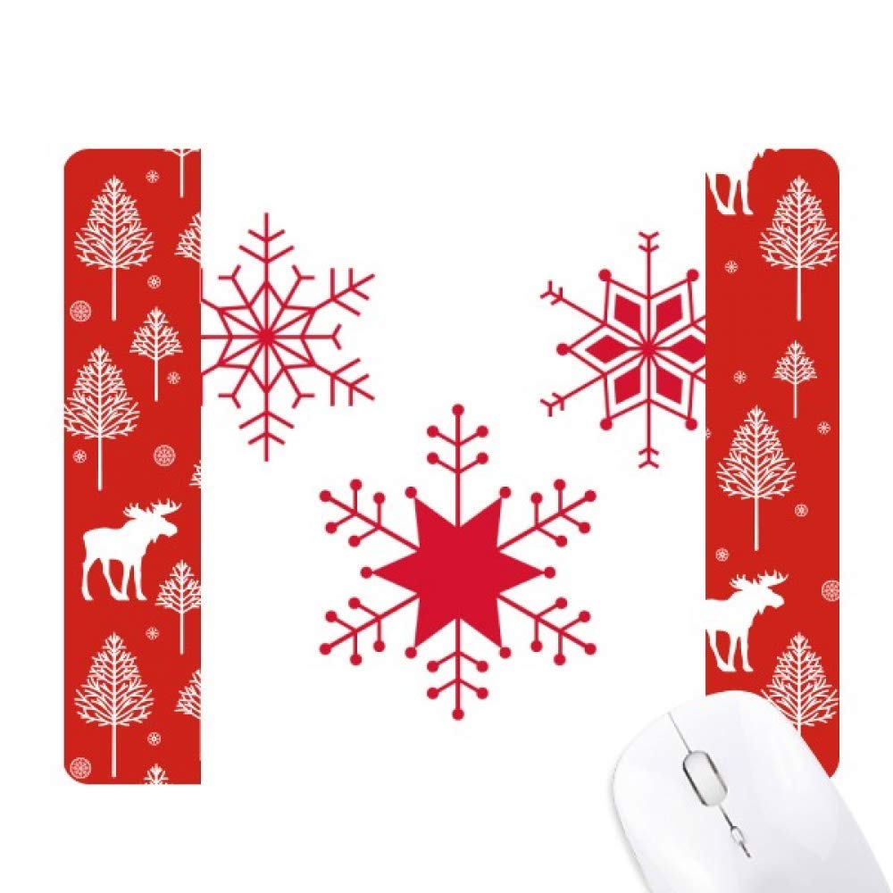 Souris Noël flocon de neige rouge à offrir pour les fêtes