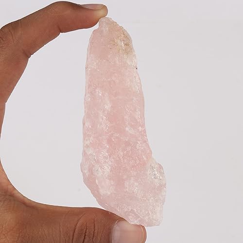 Miniatura 2 de GEMHUB Cristal curativo sin calentar natural en bruto de 827.90 quilates sin cortar, certificado en bruto, piedra preciosa suelta de cuarzo rosa rosa