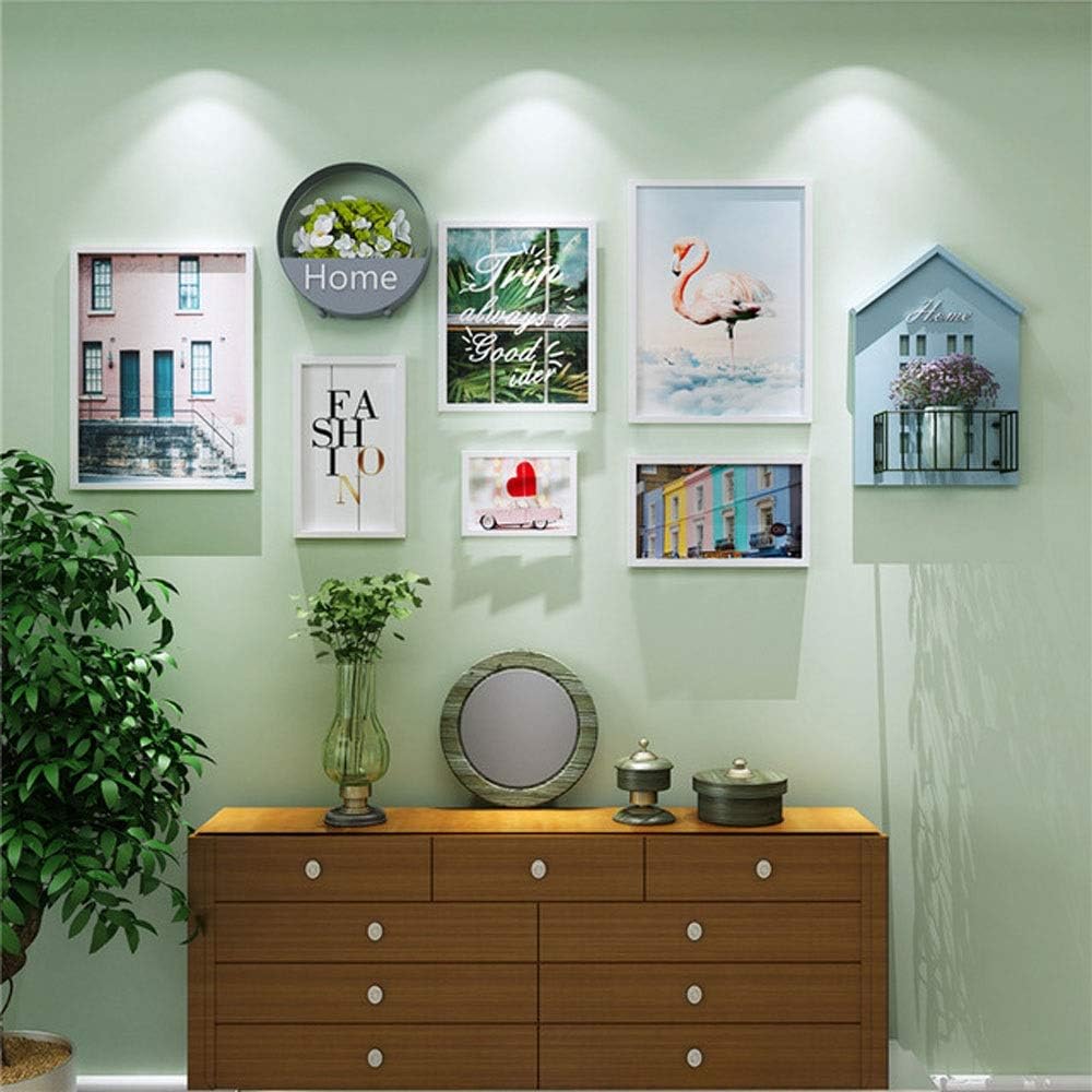 Amazon.co.jp フォトフレーム 壁掛け 写真フレーム ウォールフォトフレーム壁掛けセット8個セットハンギングギャラリーウォール