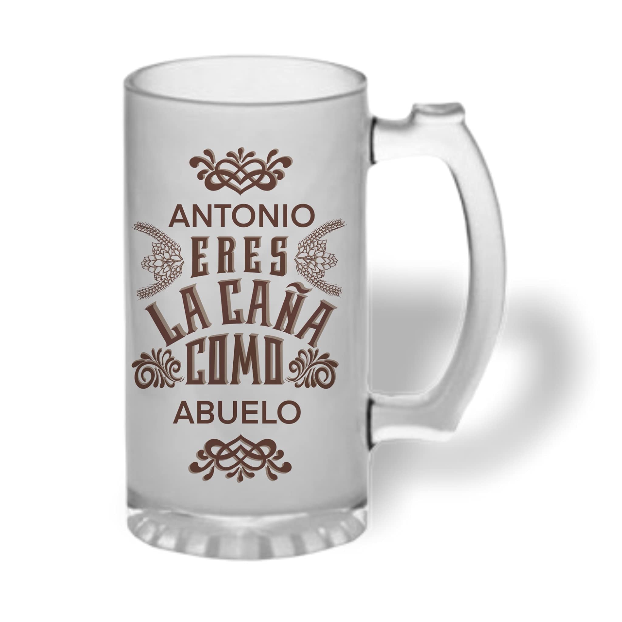 Jarra cerveza personalizada de cristal esmerilado. Jarra de cerveza original: ... Eres la caña como ... Con nombre y profesión personalizados